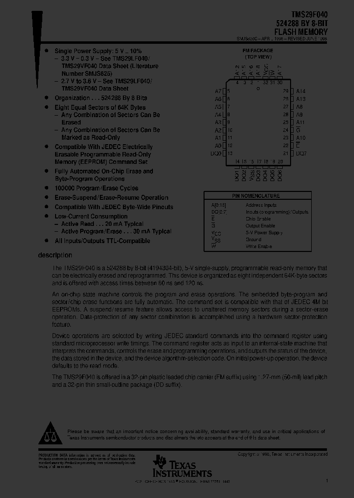 TMS29F040-10C5FME_1961037.PDF Datasheet