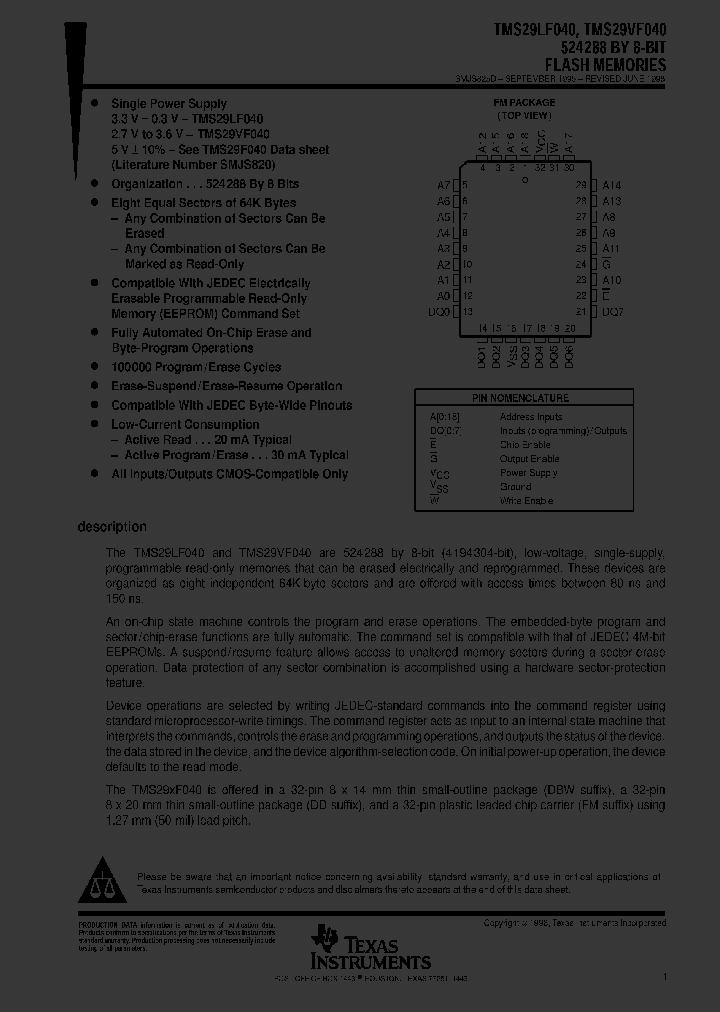 TMS29VF040-10C5DDE_1961046.PDF Datasheet