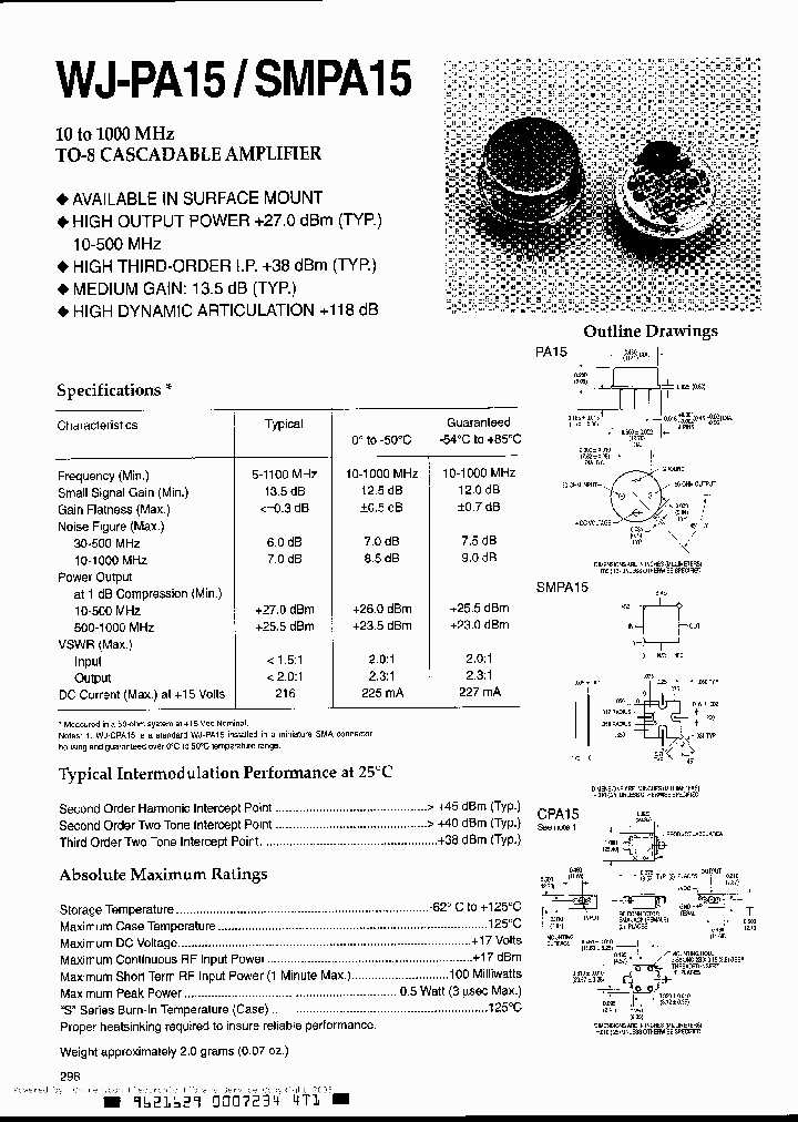 WJ-PA15_1961632.PDF Datasheet