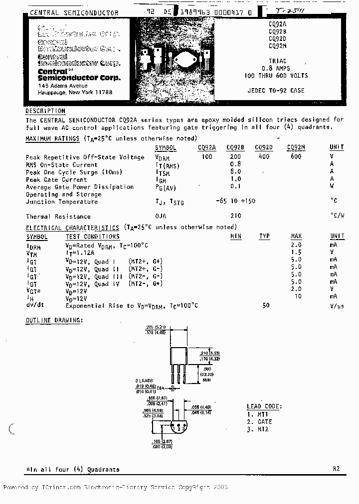 CQ92A_1962867.PDF Datasheet