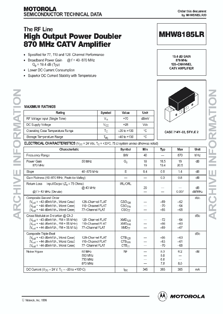 MHW8185LRD_1963770.PDF Datasheet