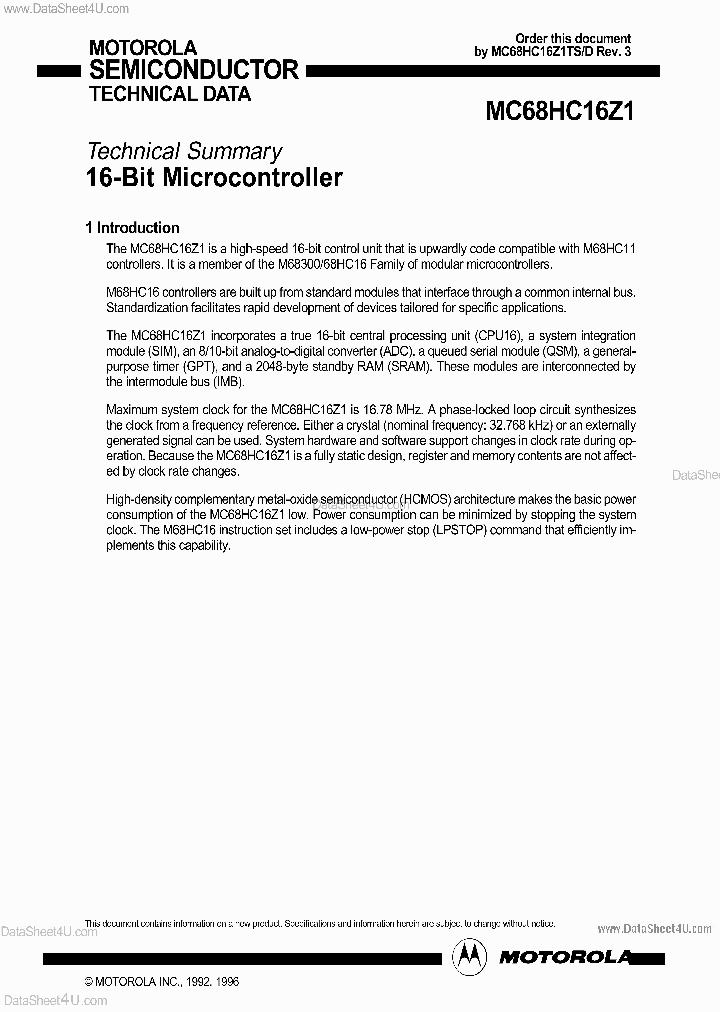 MC68HC16Z1_1965226.PDF Datasheet