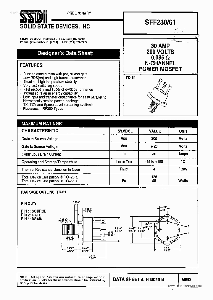 SFF25061_1965354.PDF Datasheet