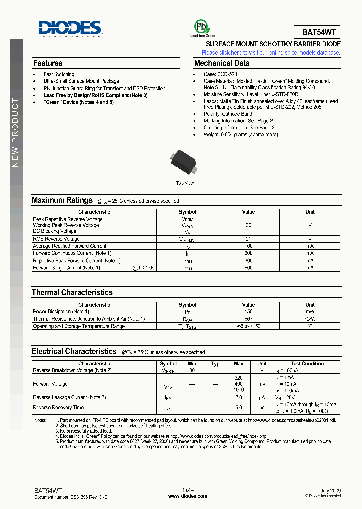 BAT54WT-7_1965648.PDF Datasheet