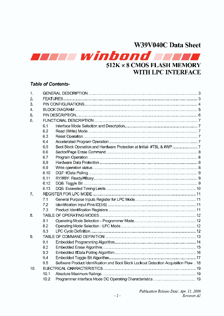 W39V040C_1965936.PDF Datasheet