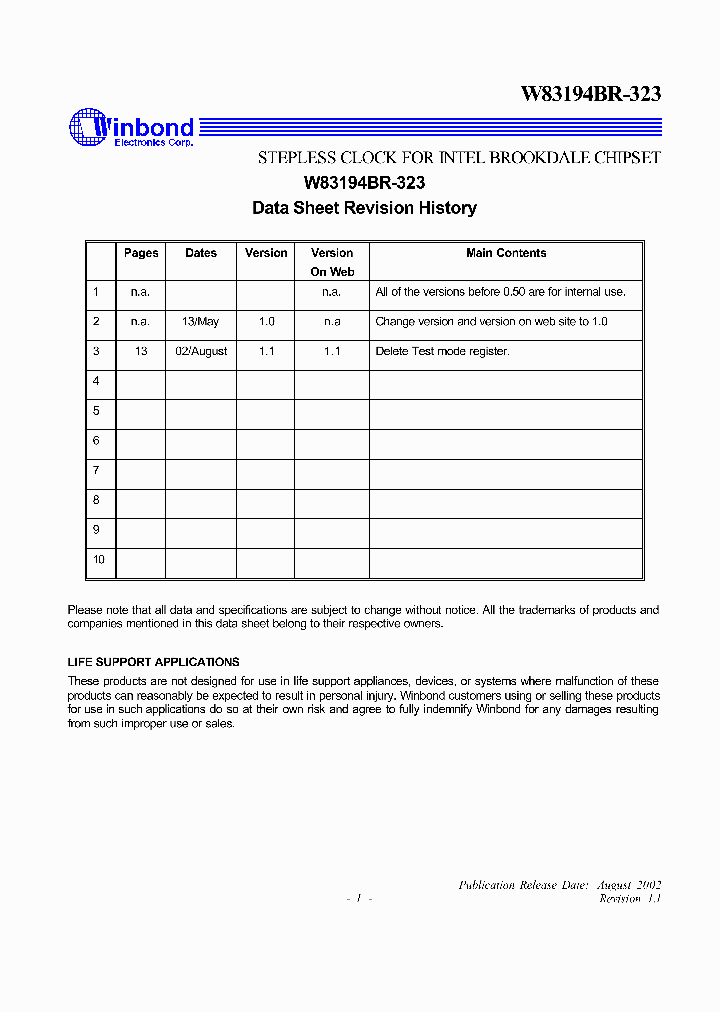 W83194BR-323_1966888.PDF Datasheet