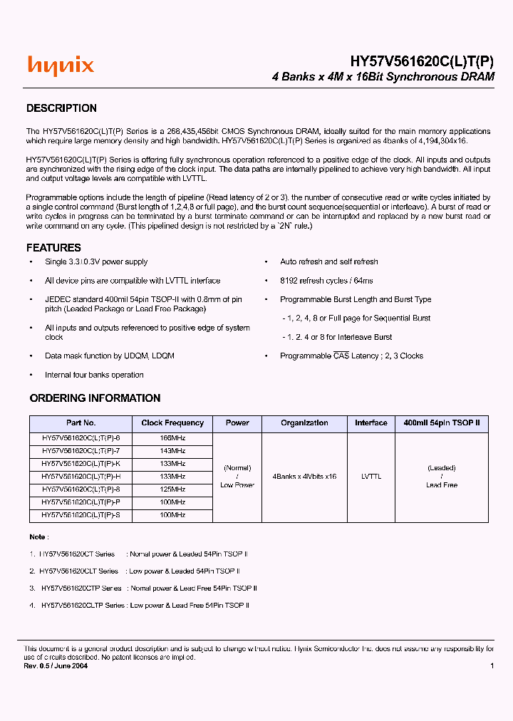 HY57V561620CT-H_1967085.PDF Datasheet
