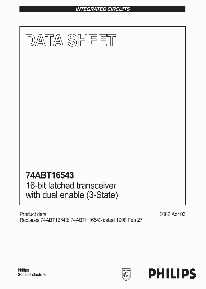74ABT16543_1970888.PDF Datasheet