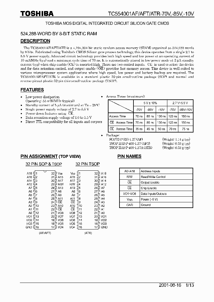 TC554001AFT-85V_1974567.PDF Datasheet