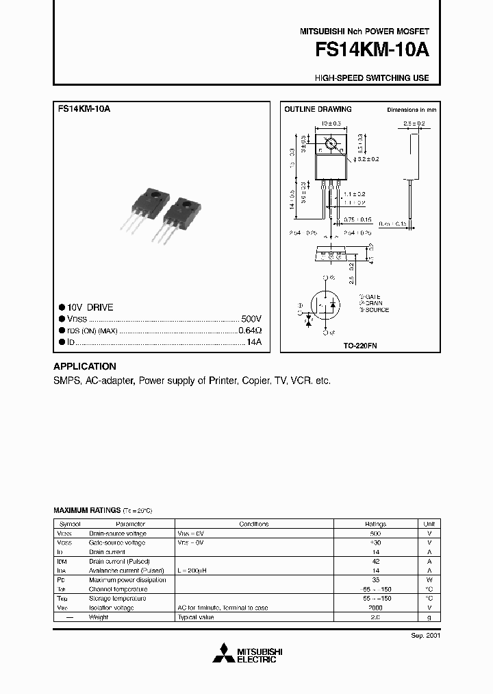 FS14KM-10A_1975691.PDF Datasheet
