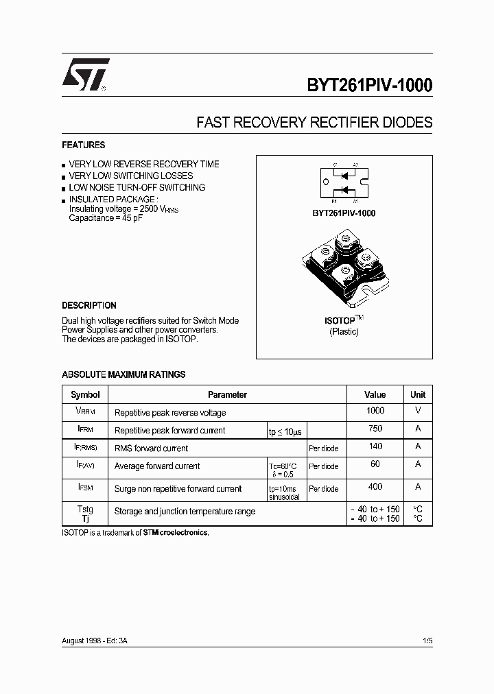 BYT261PIV-1000_1976230.PDF Datasheet