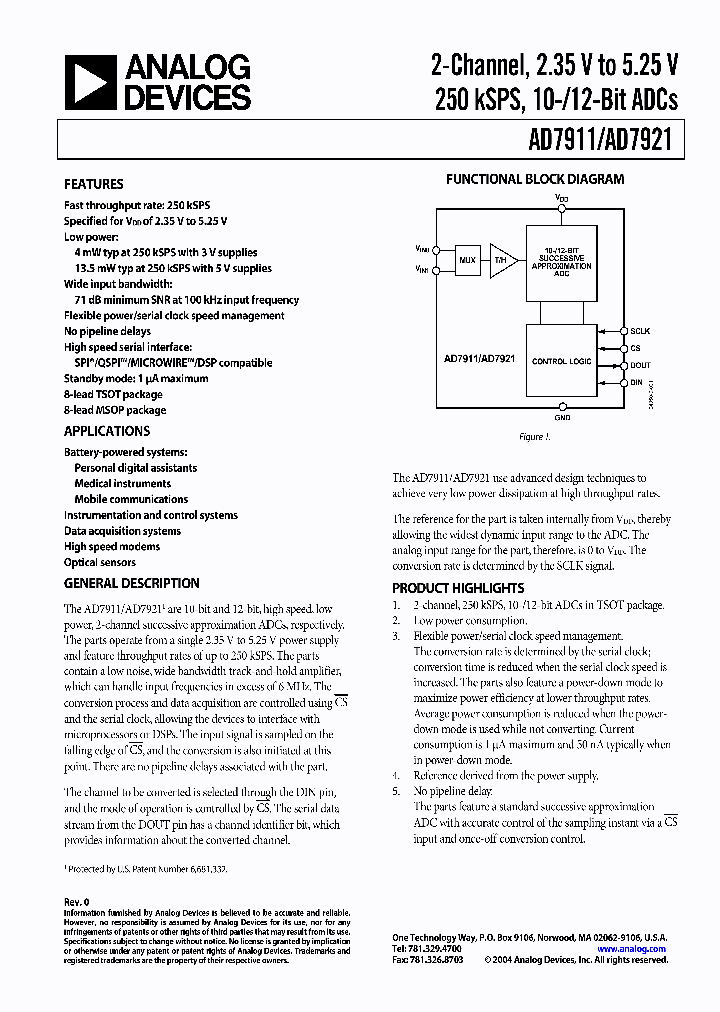 AD7911AUJ-R2_1976327.PDF Datasheet