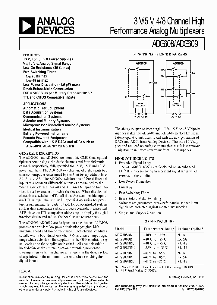 ADG609_1976908.PDF Datasheet