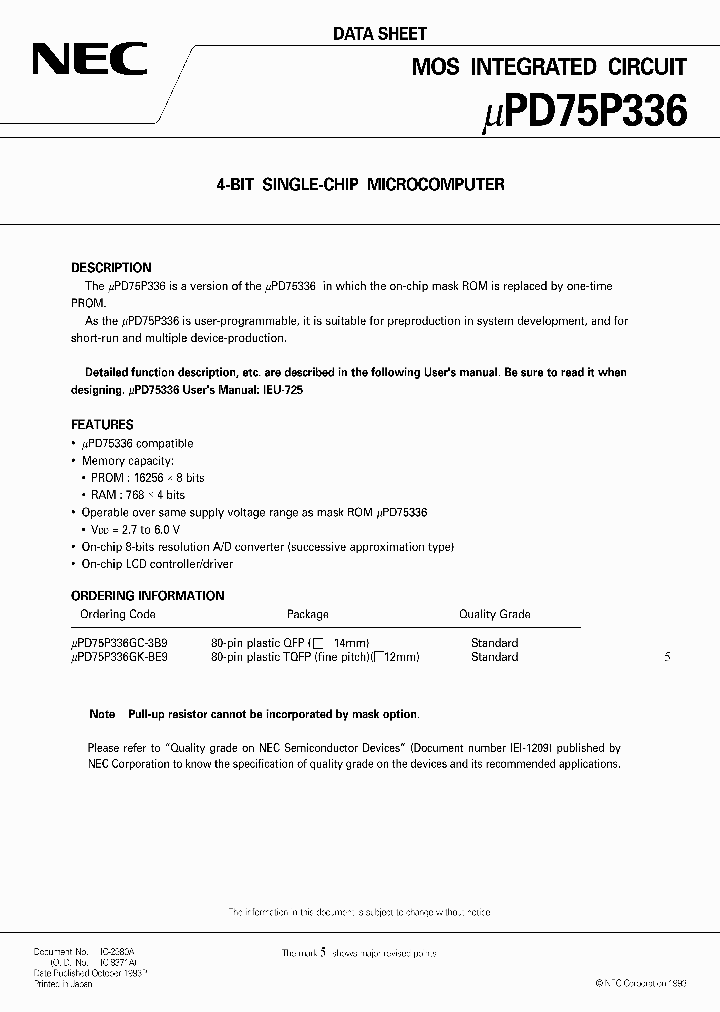 UPD75P336GK-BE9_1981507.PDF Datasheet