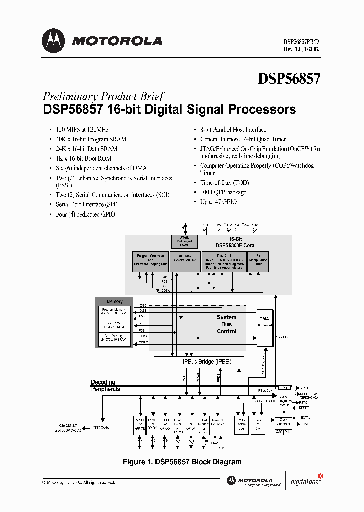 DSP56857PB_1983281.PDF Datasheet