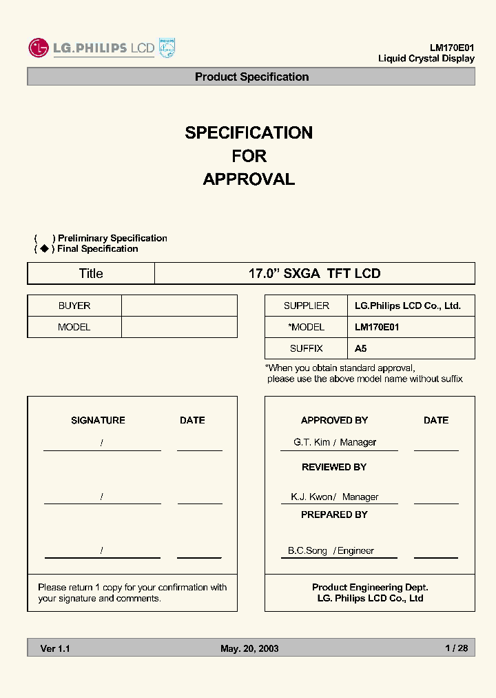 LM170E01-A5_1983956.PDF Datasheet