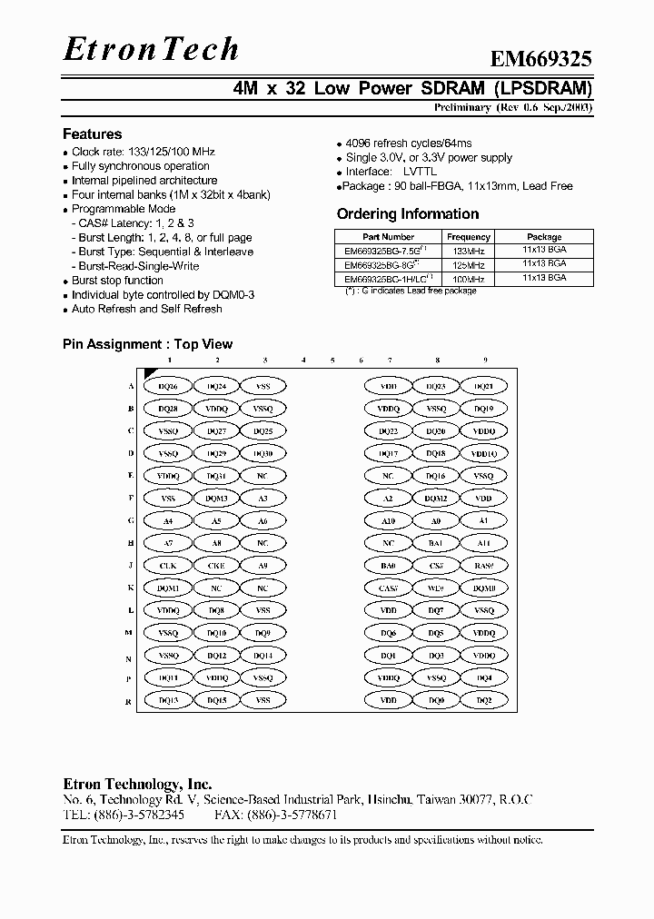 EM669325BG-1HLG_1985530.PDF Datasheet