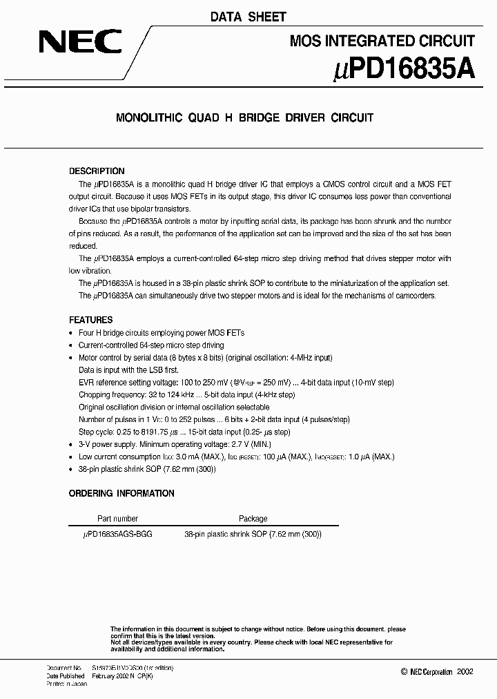 UPD16835AGS-BGG_1986468.PDF Datasheet