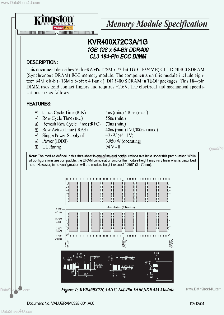 KVR400X72C3A1G_1987029.PDF Datasheet