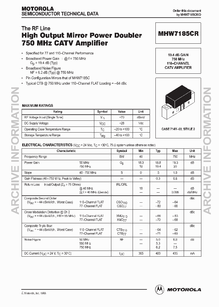 MHW7185CRD_1987416.PDF Datasheet