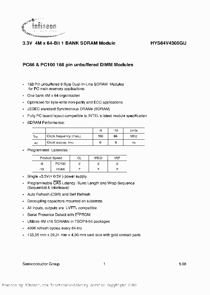 HYS64V4300GU-10_1987559.PDF Datasheet