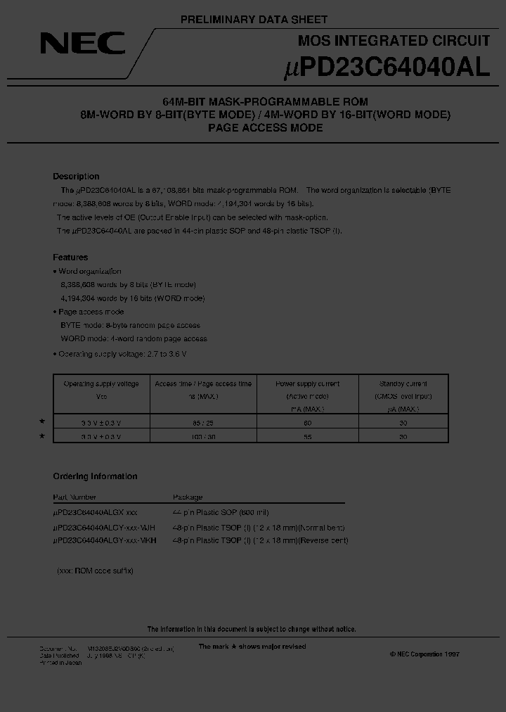 UPD23C64040ALGX-XXX_1988750.PDF Datasheet
