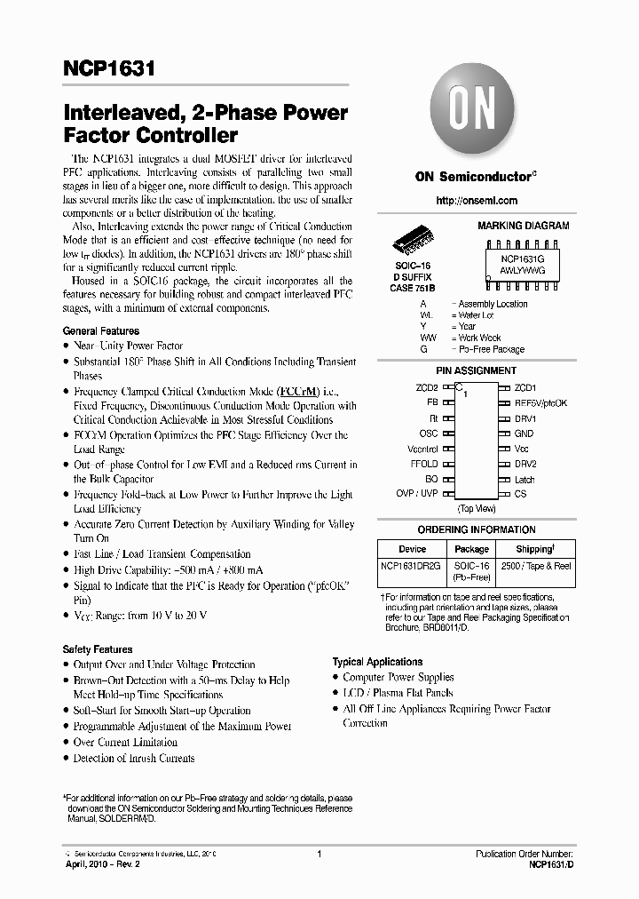 NCP1631DR2G_1991098.PDF Datasheet