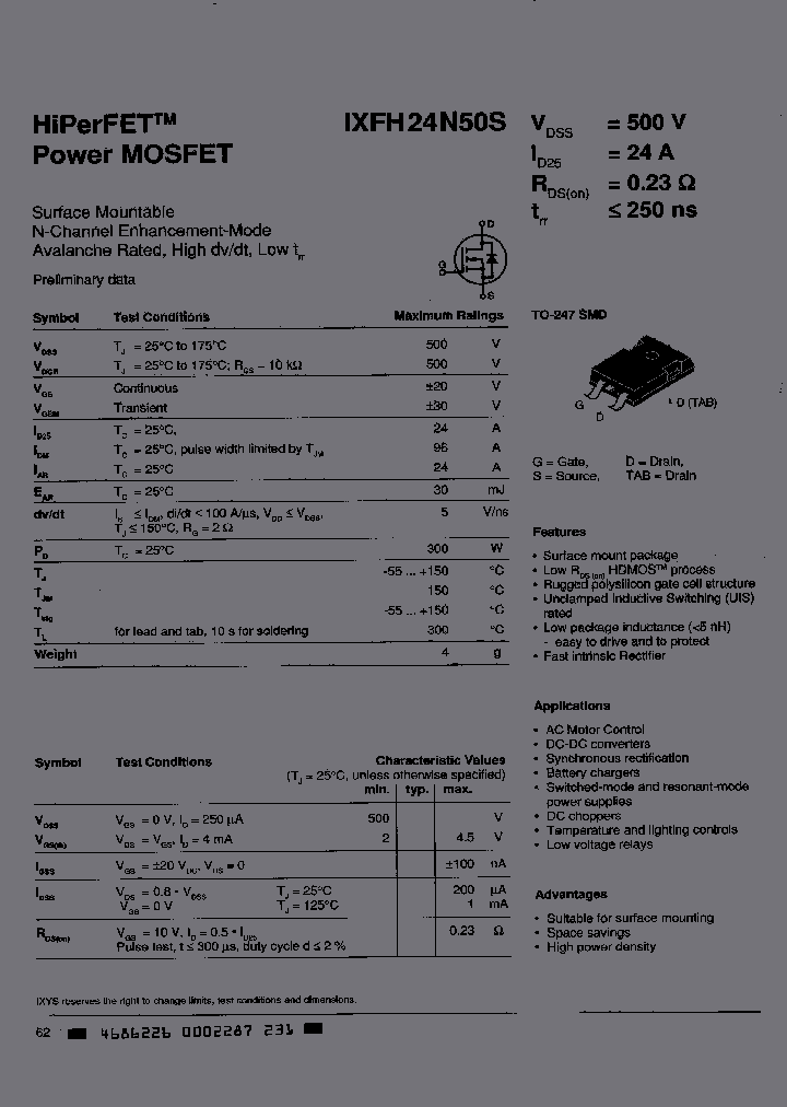 IXFH24N50S_1991466.PDF Datasheet
