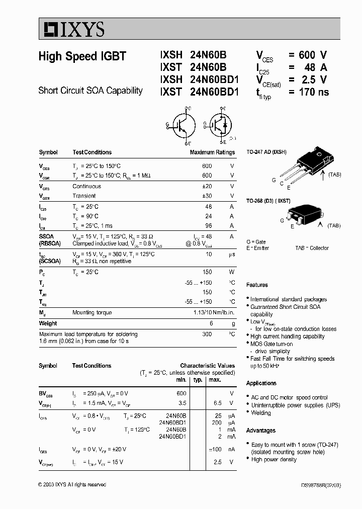IXSH24N60B_1991469.PDF Datasheet