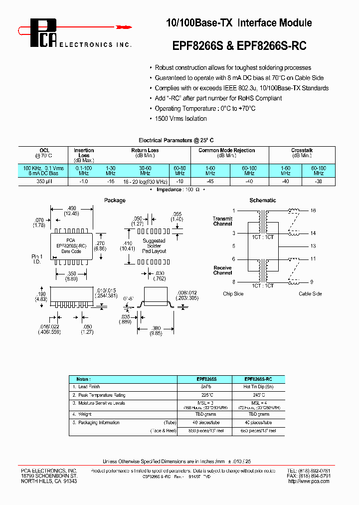 EPF8266S-RC_1995303.PDF Datasheet