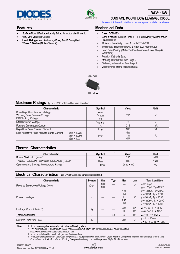 BAV116W-7_1997762.PDF Datasheet