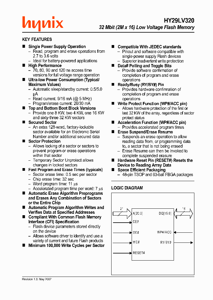 HY29LV320BF-80_1998595.PDF Datasheet