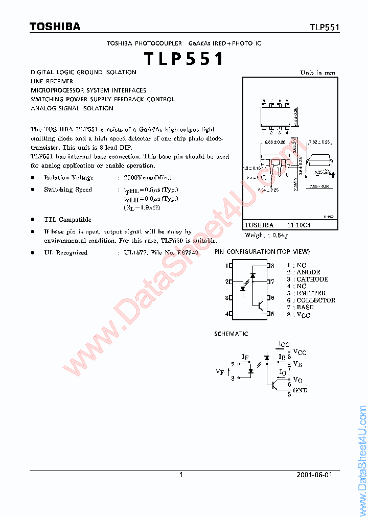 TLP551_1999551.PDF Datasheet