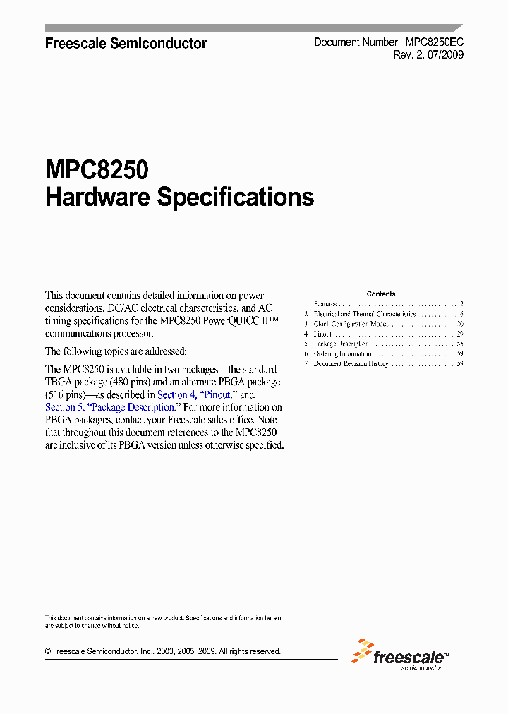 MPC8250AZUPIBC_2000823.PDF Datasheet