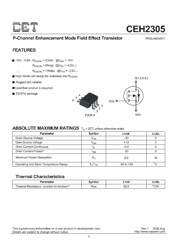 CEH2305_2001695.PDF Datasheet