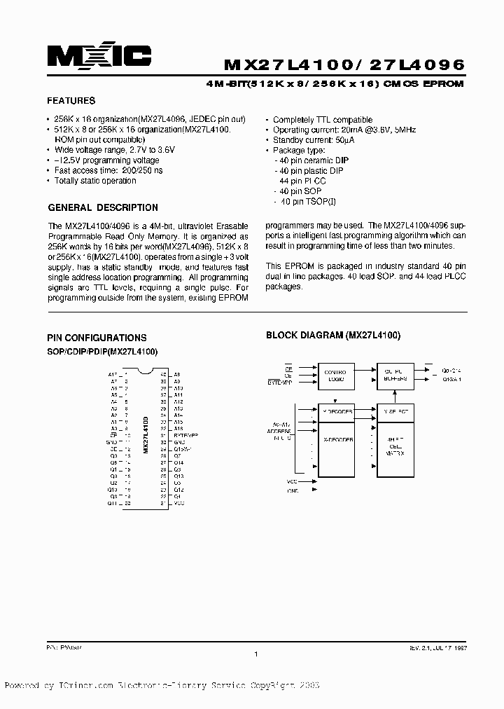 MX27L4100MI-20_2002026.PDF Datasheet