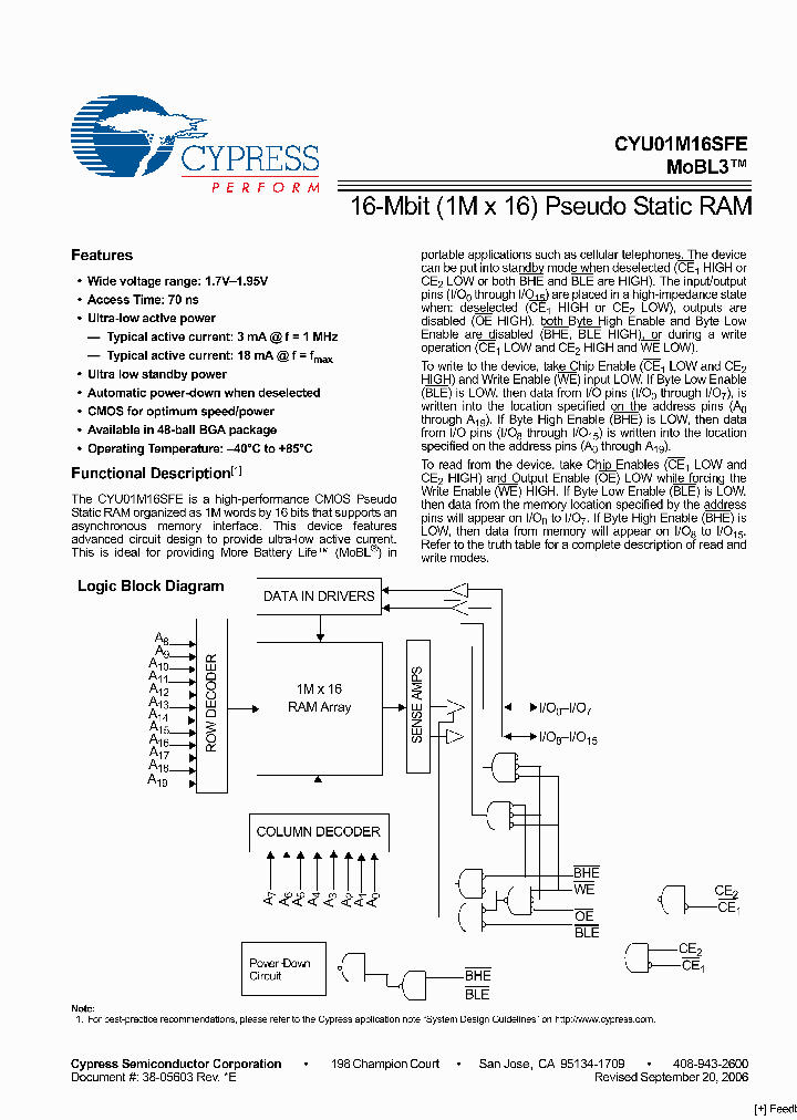 CYU01M16SFEU-70BVXI_2002594.PDF Datasheet