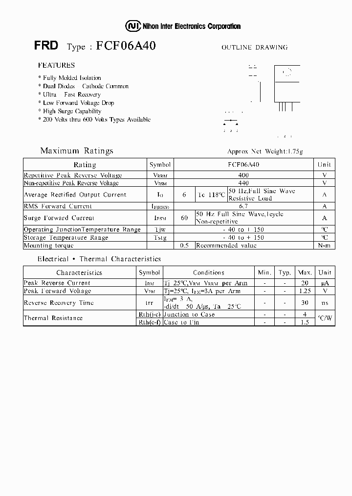 FCF06A40_2003722.PDF Datasheet
