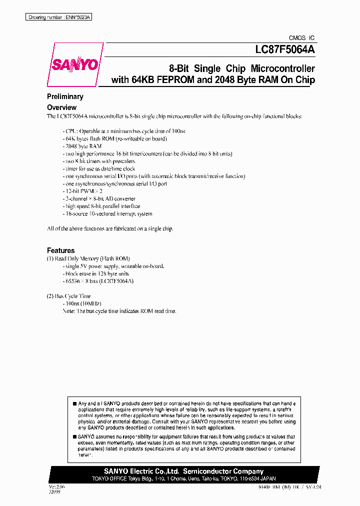 LC87F5064A_2004034.PDF Datasheet