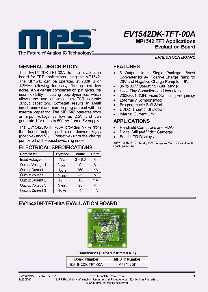 EV1542DK-TFT-00A_2005428.PDF Datasheet