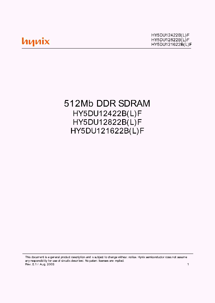 HY5DU12822BF-H_2006074.PDF Datasheet