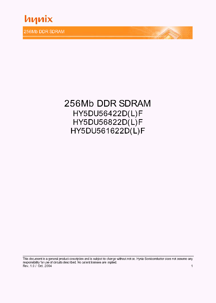 HY5DU561622DLF-H_2006076.PDF Datasheet