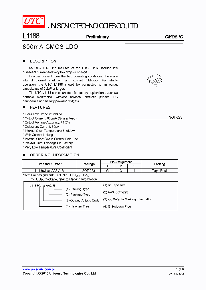L1188G-XX-AA3-A-R_2006841.PDF Datasheet