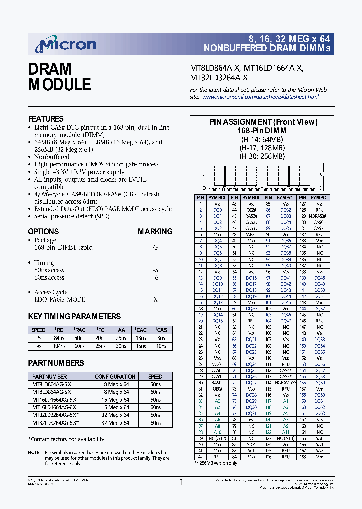 MT8LD864AG-5X_2006560.PDF Datasheet