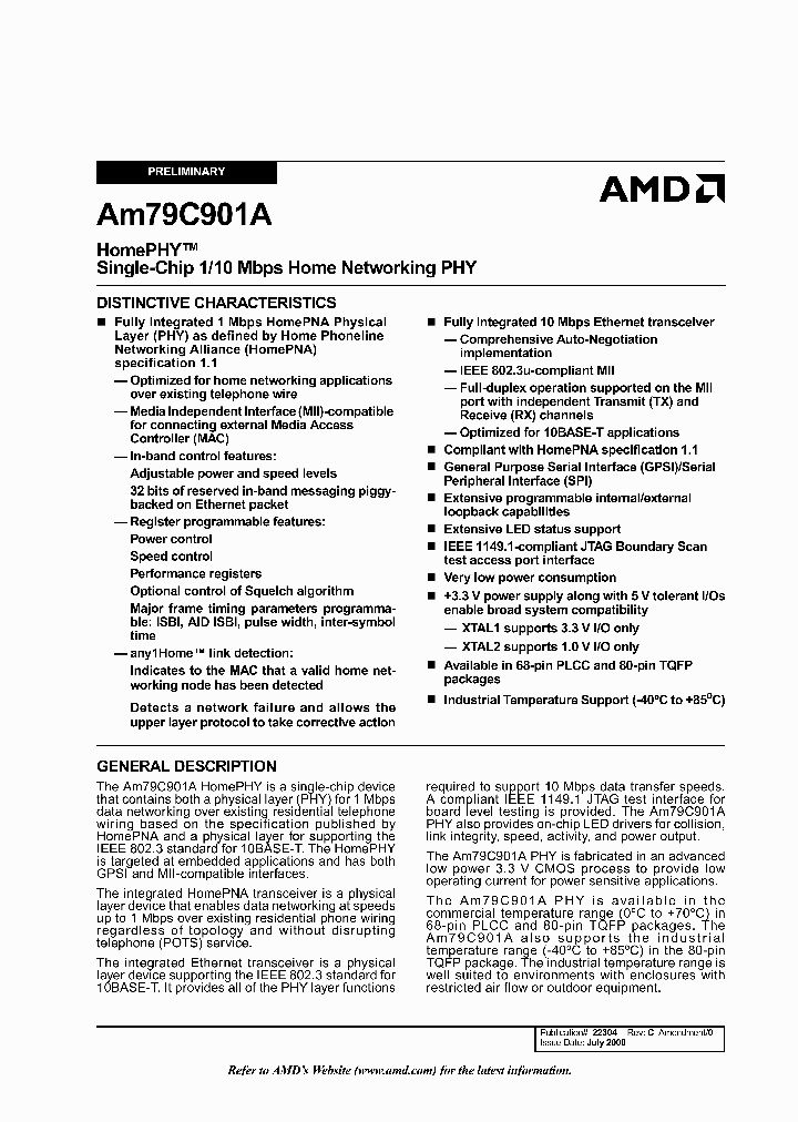 AM79C901AVIT_2010035.PDF Datasheet