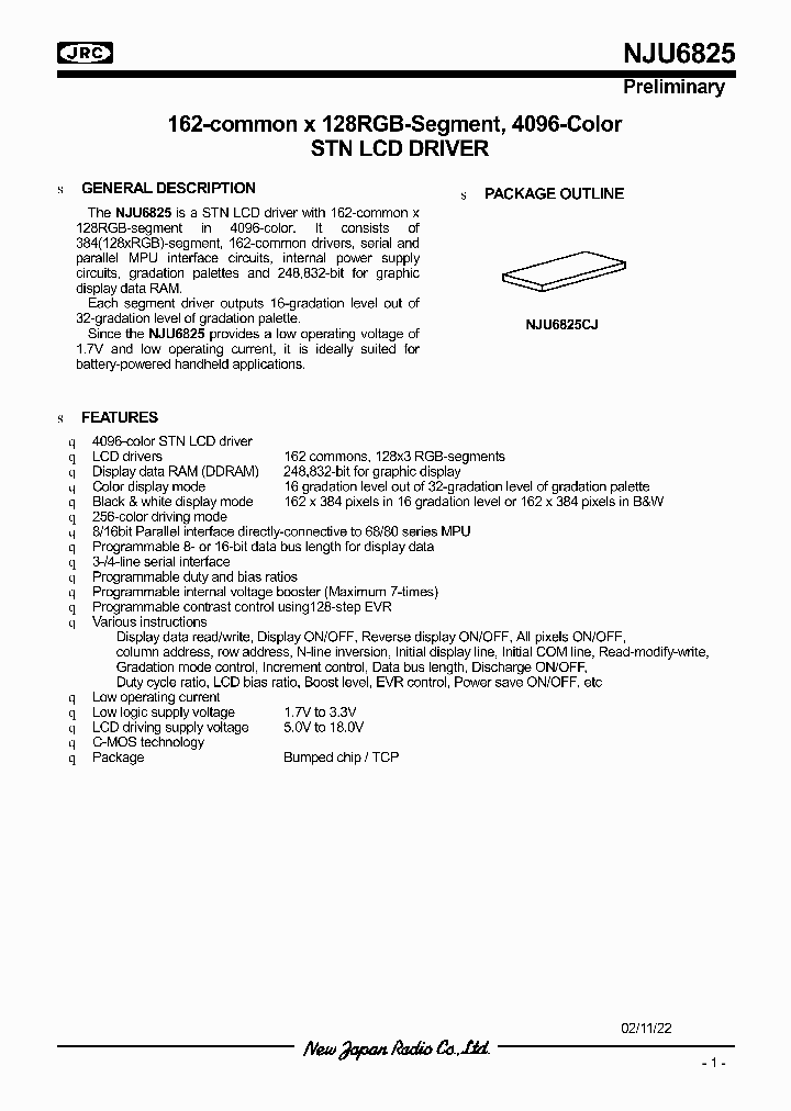 NJU6825_2009620.PDF Datasheet