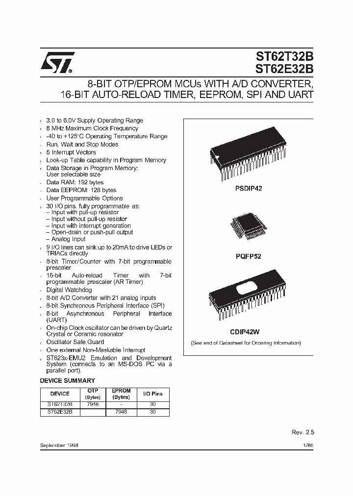 ST62E32BF1_2011301.PDF Datasheet