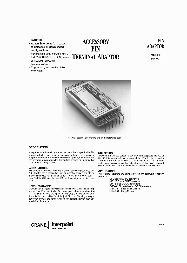 PIN-001_2012589.PDF Datasheet