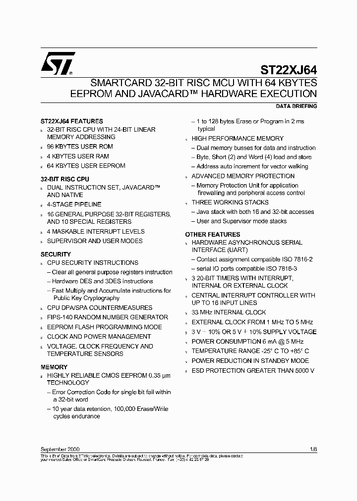 ST22XJ64_2013379.PDF Datasheet