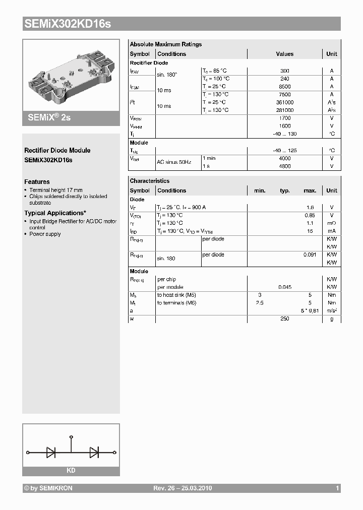 SEMIX302KD16S_2013114.PDF Datasheet